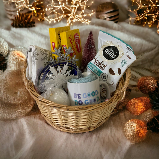 Cozy Snowflake Gift Basket